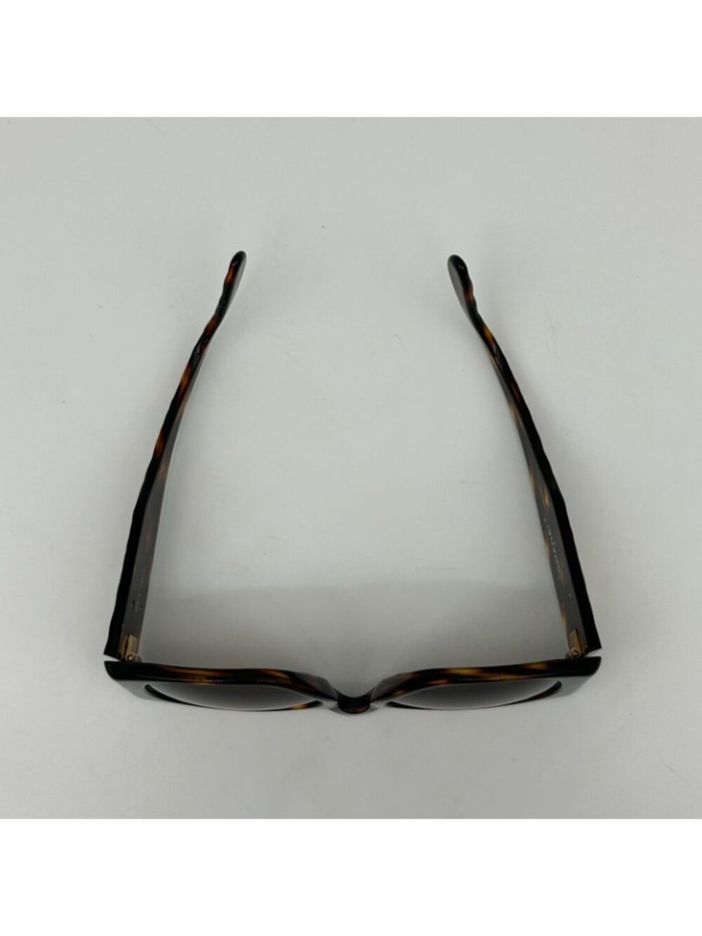 Chanel Vintage Quilted CC Logo Marble Brown Gold Acetate Sunglasses Eyewear - Picture 7 of 11